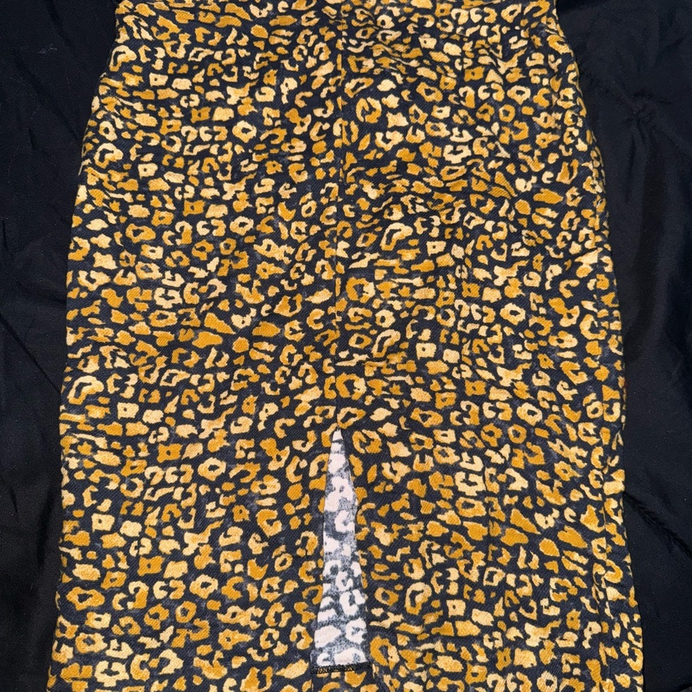 Who What Wear Black and Gold Pencil Skirt
